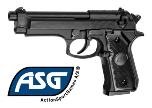 Réplique Airsoft ASG M92F Heavy Weight black Spring 0.5j