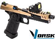 Réplique GBB gaz Hi-Capa 5.1 SPLIT Noir / Tan 1,0J + point rouge BDS