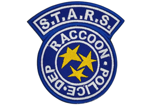 Patch Resident Evil Stars Raccoon Police Dpt blue