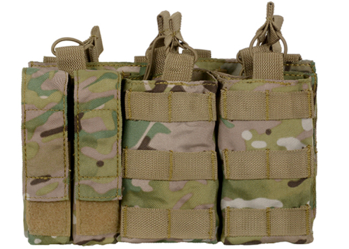 Triple AK mag / pistol pouch panel Multicam