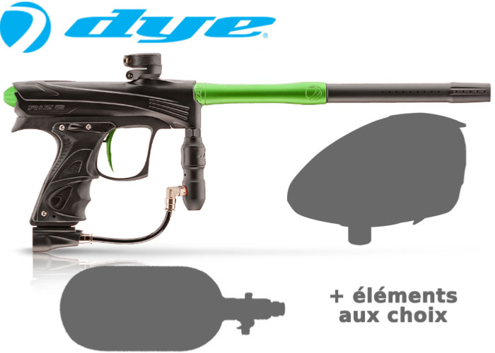 Tournament Pack Dye Rize CZR - black lime