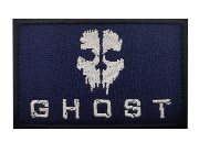 Patch Ghost Navy White Fonted