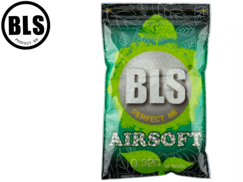 Billes Airsoft BLS 0.32g Blanche / 1 kg Bio