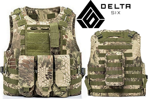 Veste tactique Delta Six Multi Molle Kryptec Jungle