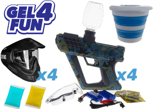Family Package Gel Blaster Gel4Fun navy camo + 15000 billes offertes