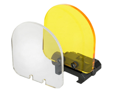 Plexiglas de protection rabatable