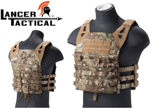 Gilet tactique Lancer Tactical Molle à retention Camo