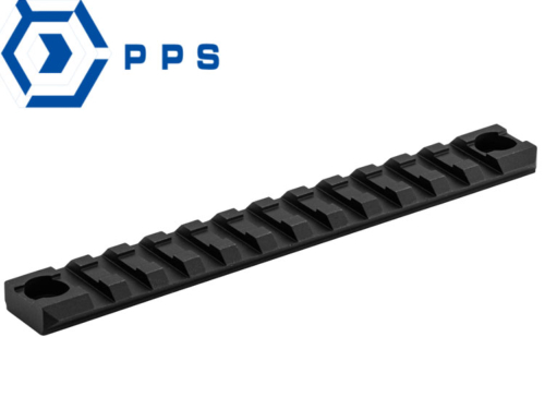 Rail aluminum Picatinny 13 slots Noir 14 cm