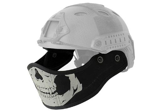 Face protection compatible casque - skull