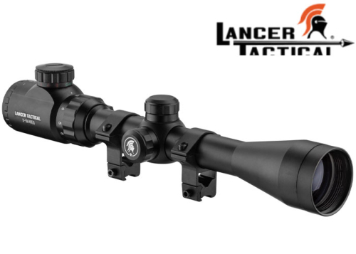 Lunette Lancer Tactical 3-9 x 40 EG Montage 11mm illuminée rouge et vert