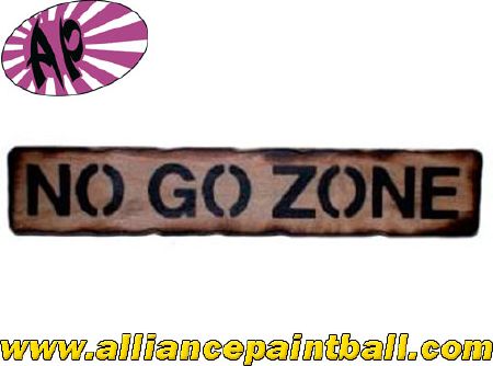 Panneau bois Basic "no go zone"