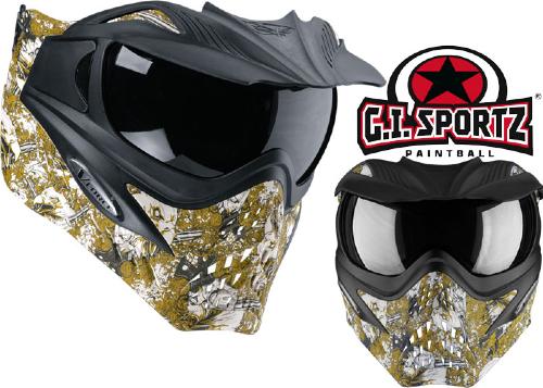 Masque De Paintball V-Force Grill Gris/orange - Neuf (peut Avoir De Légers Défauts)