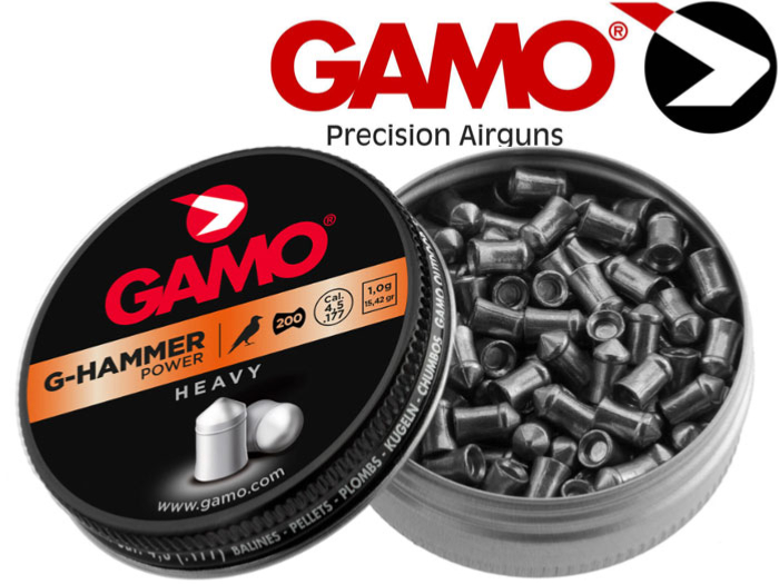 Plombs lourds GAMO G-Hammer à tête pointue calibre 4.5 mm