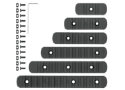 Kit de 6 rails M-Lock vers Picatinny Black