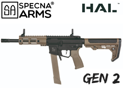 Réplique Airsoft Specna Arms SA-FX01 Flex HAL Gen 2 Etu Black / Tan