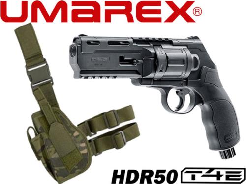 Umarex Walther HDR T4E .50 cal - 7.5 joules + holster de cuisse MC jungle