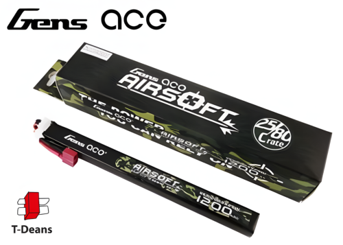 Batterie LIPO Gens 1 stick 2S 11.1V 1200mAh 25C Type AK