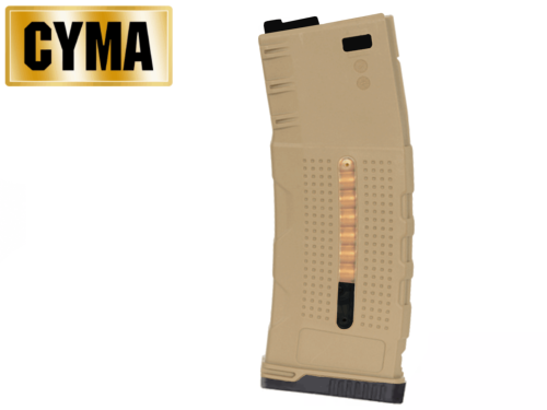 Chargeur Cyma 150 Billes Mid-cap AR-15 polymer/caoutchouc tan