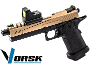 Réplique GBB gaz Hi-Capa 5.1 SPLIT Noir / Tan 1,0J + point rouge BDS