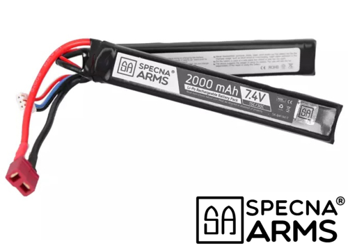 Batterie LIPO Specna Arms 2 sticks 7.4V 2000mAh 25C	 