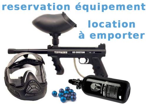 Réservation location Kit Paintball à emporter