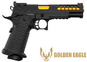 Réplique Airsoft Golden Eagle 5.1 Black/Gold GBB 
