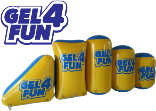 Gel4Fun Recreationnal Bunkers yellow/blue - 5 obstacles