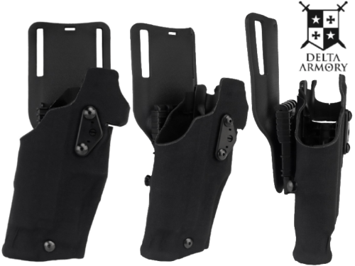 Holster Delta Armory Glock avec X300 flashlight Black