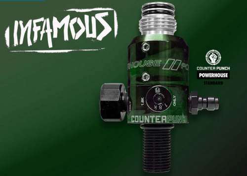 Preset 4500 PSI Infamous Powerhouse Counterpunch standard acid green