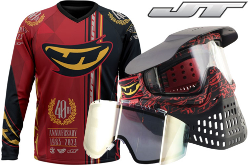 JT Proflex (fourni avec 2 écrans) + jersey Anniversary Edition Set (taille au choix)