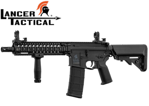 Réplique Airsoft Lancer Tactical LT-18 GEN2 MK18 Black pack complet 1j