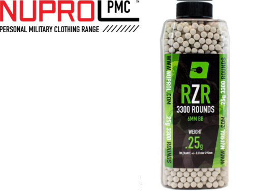 Billes Airsoft RZR Rain 0.25g / 3300