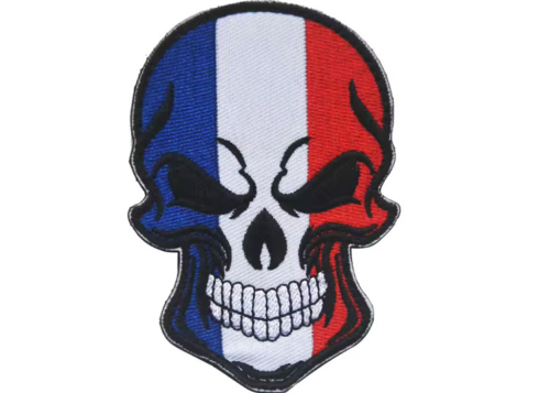 Patch French Flag Skull