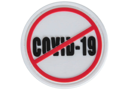 Patch Stop COVID-19 - white