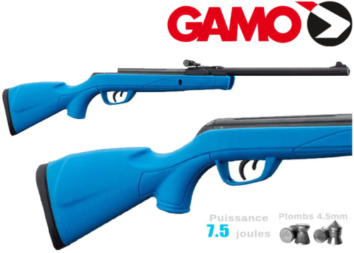 Carabine à plombs Gamo Delta canon flûté Blue 4.5mm 7.5j