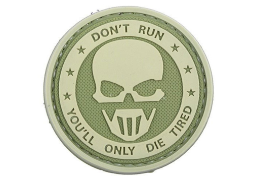 Patch Don''t Run - Ghost - olive