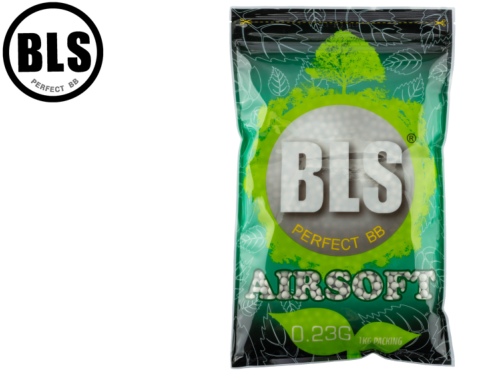 Billes Airsoft BLS 0.23g BIO Blanche / 1 kg