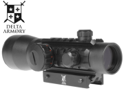 Collimateur Delta Armory 2x40 avec zoom et capuchons Black