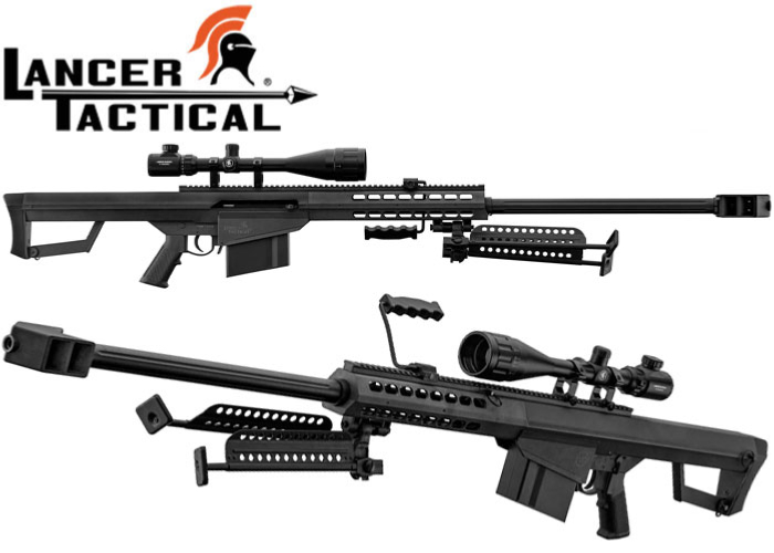 Lancer Tactical LT20B M82 Spring Sniper Airsoft Rifle ( Black )