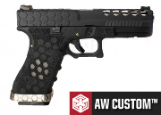 Réplique Airsoft AW Custom VX0101 Hex-Cut Black GBB