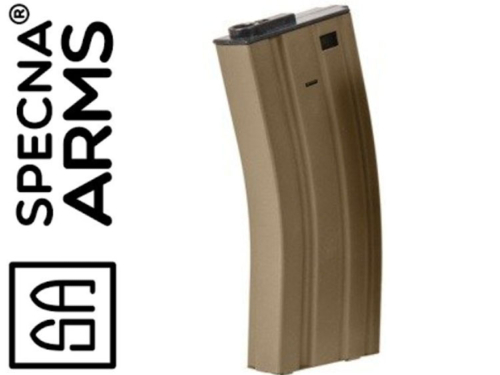 Chargeur Specna Arms 300 Billes Hi-cap M4/M16/M15 Métal Tan