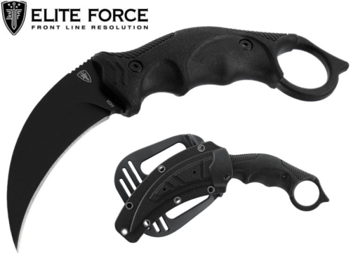 Couteau Karambit Elite Force avec étui rigide