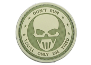 Patch Don't Run - Ghost - olive