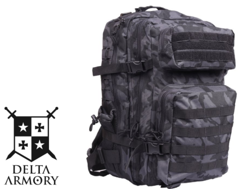 Sac à Dos Tactique 50L Delta Armory Darkcam