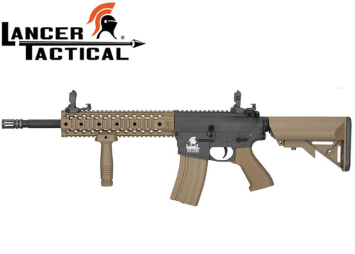 Réplique Airsoft Lancer tactical LT-12 GEN2 M4 RIS Evo Black/Tan