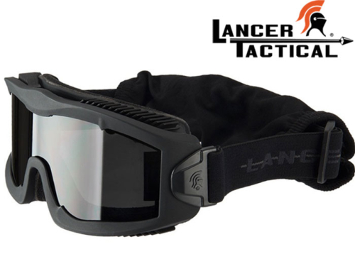 Masque protection Lancer Tactical série Aero black smoke