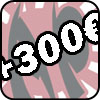 + 300 