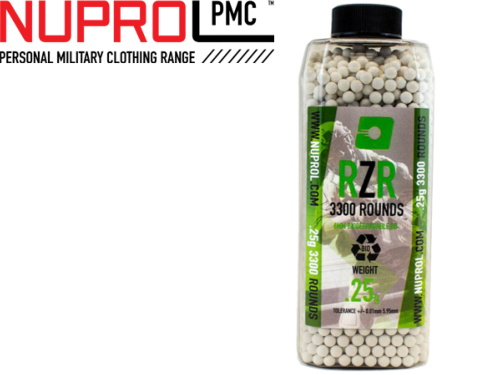 Billes Airsoft RZR Rain BIO 0.25g / 3300