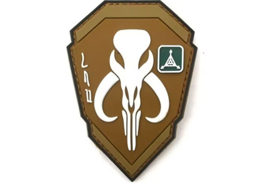 Patch Mandalioran symbol white tan