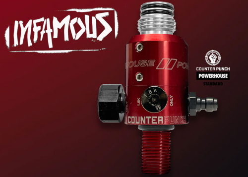 Preset 4500 PSI Infamous Powerhouse Counterpunch standard red